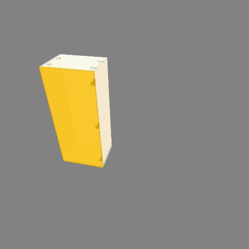 Верхний шкаф под стекло и стеклянные полки