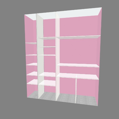 wall mounted closet 240x200x45