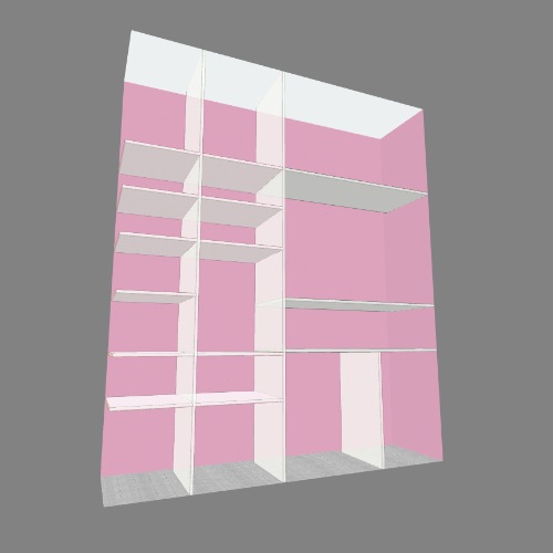 wall mounted closet 240x200x45