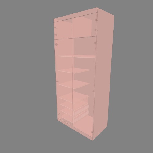 wardrobe pink rose