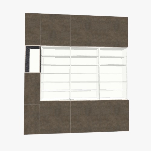 Задняя стенка с ветринами