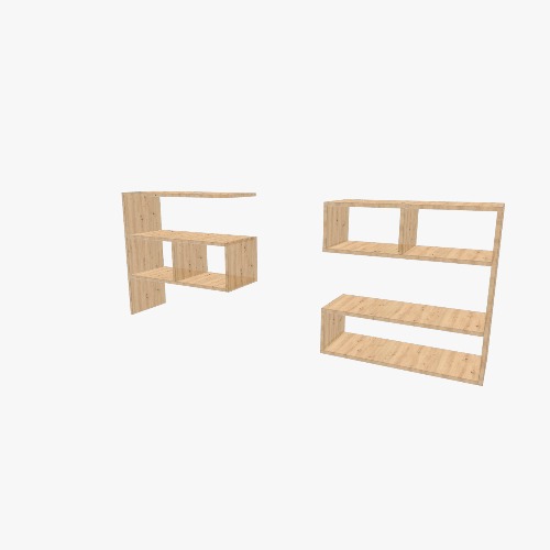 組み合わせ伸縮棚